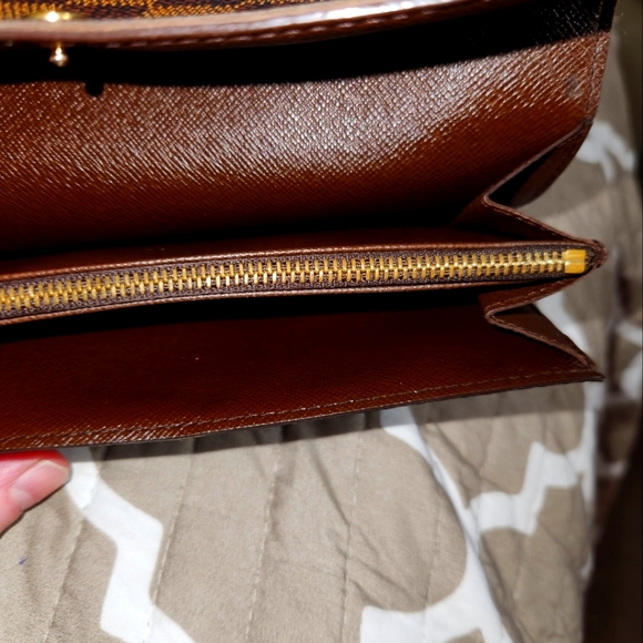 Louis Vuitton Damier Portefeuille Sarah Long Wallet DATE STAMPED CA0093 - Picture 11 of 15